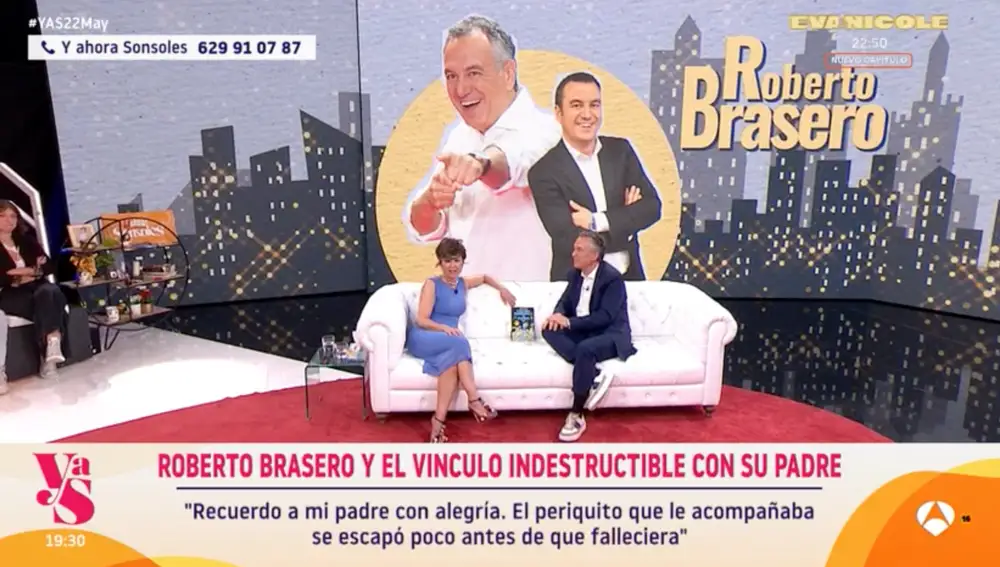 Captura de la entrevista de Roberto Brasero en 'Y ahora Sonsoles'