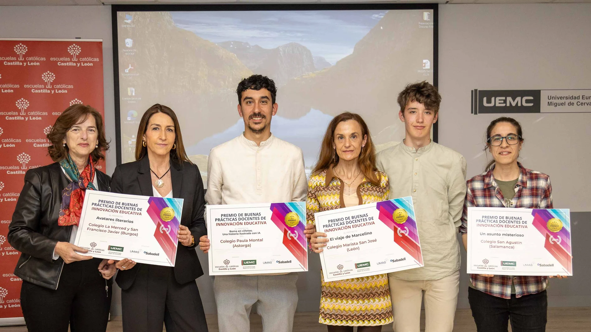 Premiados con los galardones de Escuelas Católicas y la UEMC