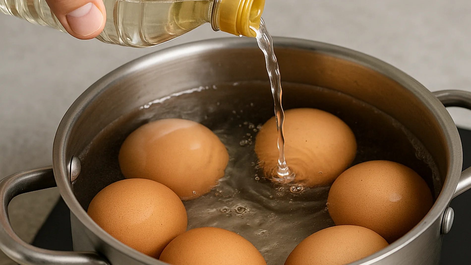¿Por qué es mejor hervir los huevos con un chorro de vinagre en el agua?