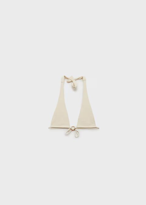 Top bikini anilla decorativa.