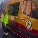 Samur atiende a un varón con fractura abierta de tobillo en Madrid