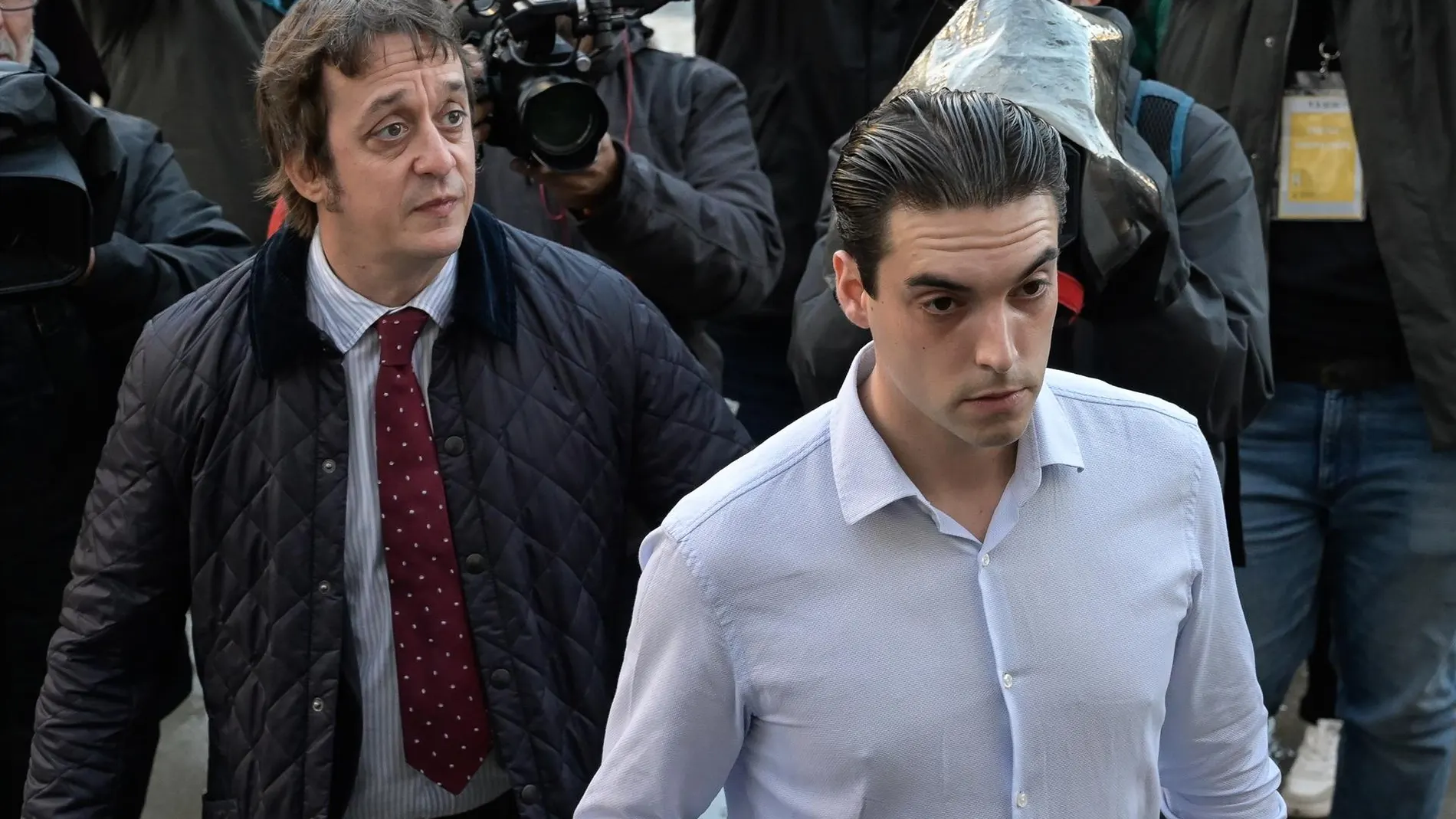 Alejandro Míguez, uno de los días del juicio.