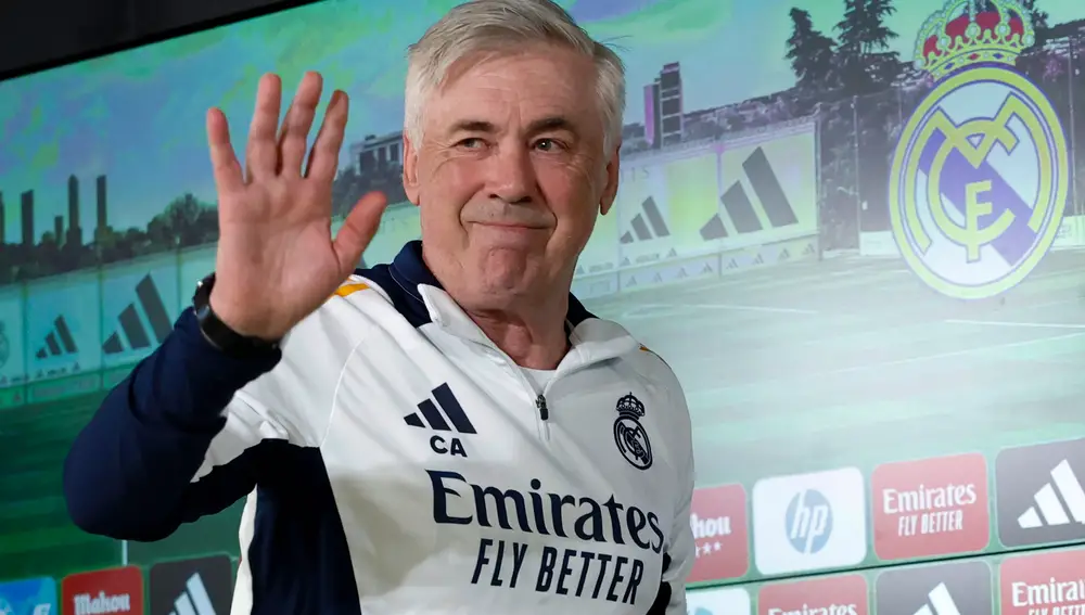 Ancelotti dirige su último entrenamiento como técnico del Real Madrid
