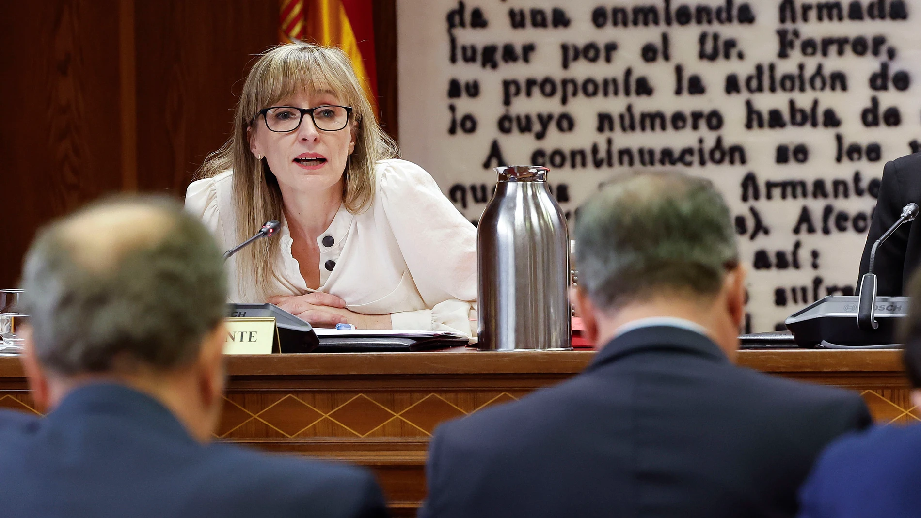 MADRID, 23/05/2025.- Virginia Barbancho, trabajadora de Tragsatec vinculada a la contratación laboral de Jésica Rodríguez, expareja del exministro José Luis Ábalos, comparece en la comisión de investigación del Senado sobre el caso Koldo este viernes. EFE/ J.P. Gandul