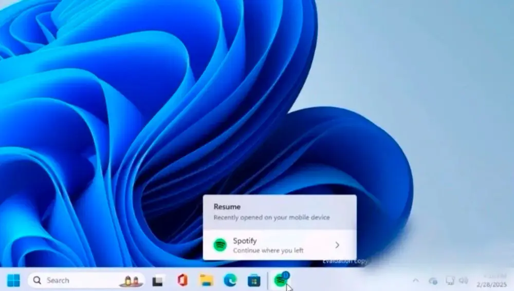 Cross Device Resume en funcionamiento