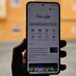 La aplicación de Google Chrome en un móvil Android