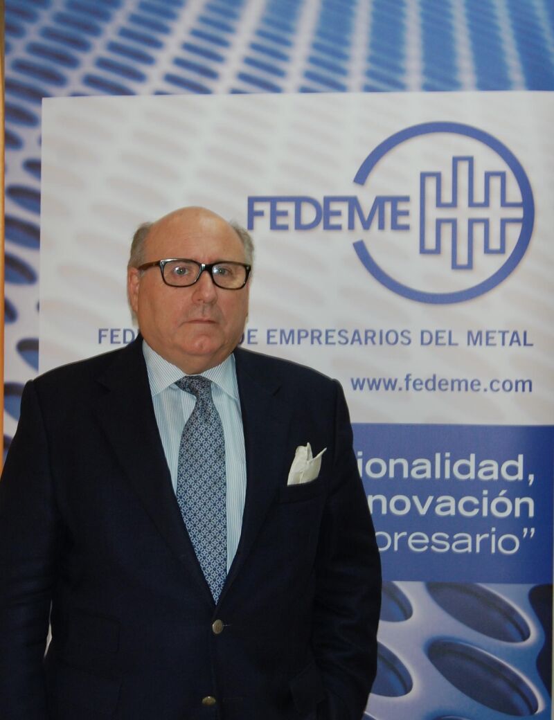 El presidente de Fedeme (Federación de Empresarios del Metal), Francisco Javier Moreno Muruve.