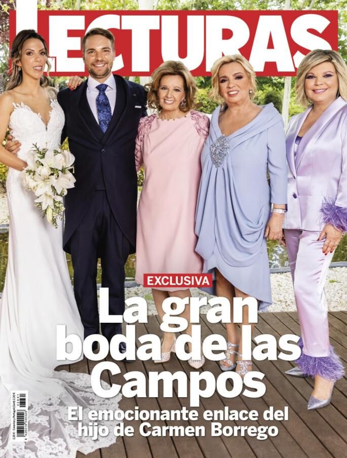 Portada de la boda de José María Almoguera con Paola Olmedo