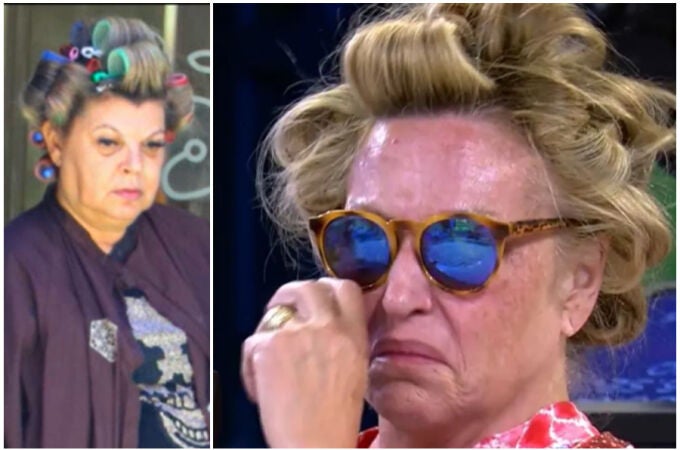 Terelu Campos y Lydia Lozano con rulos de pelo