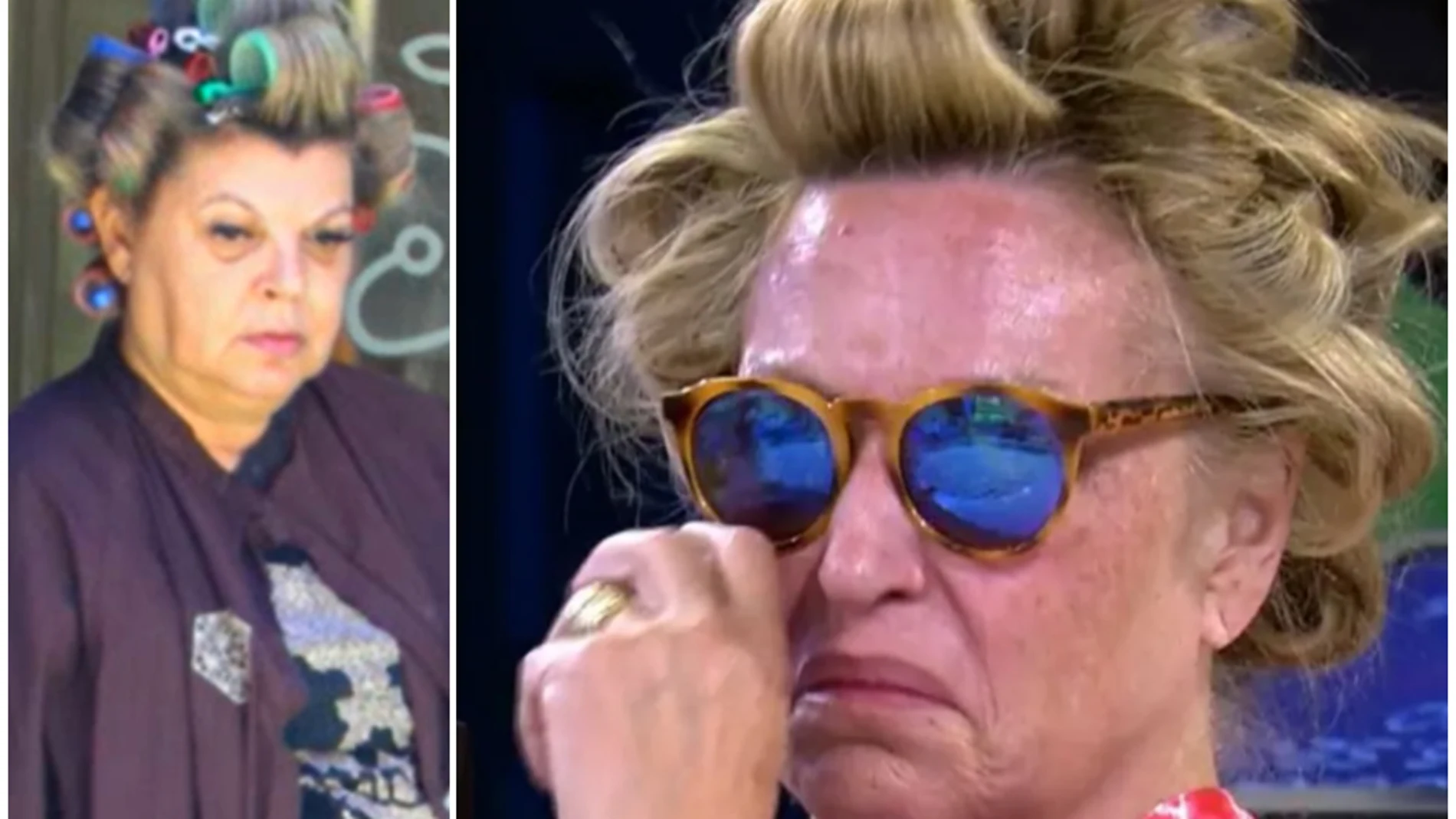 Terelu Campos y Lydia Lozano con rulos de pelo
