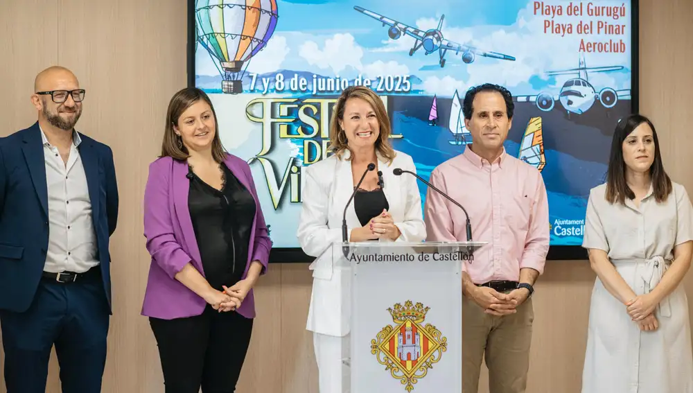 La alcaldesa de Castellón, Begoña Carrasco, presenta el Festival del Viento
