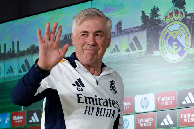 Ancelotti dirige su último entrenamiento como técnico del Real Madrid
