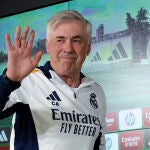Ancelotti dirige su último entrenamiento como técnico del Real Madrid
