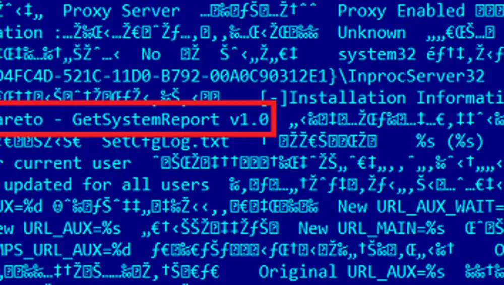 Parte del código del malware "Careto"