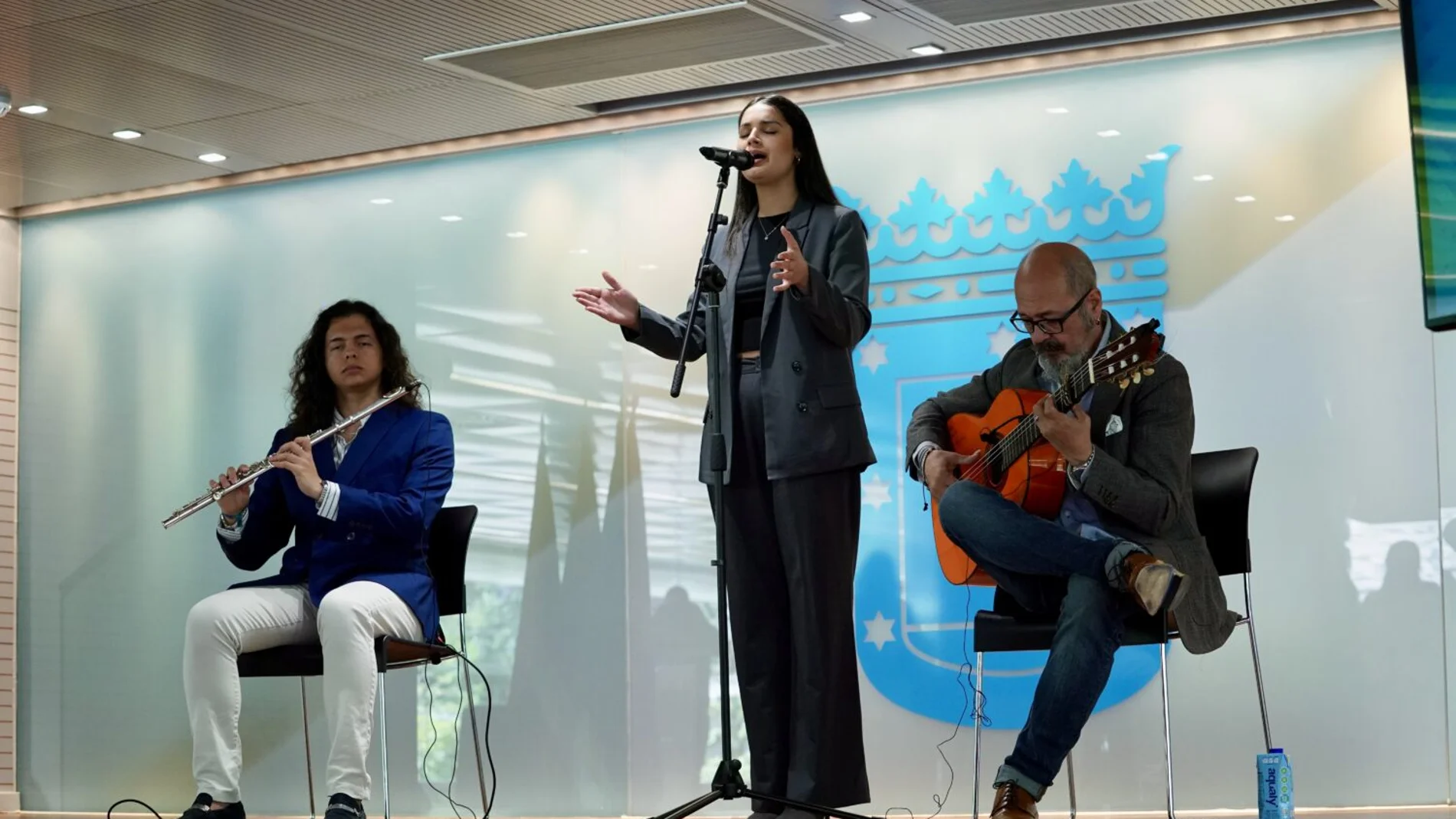 La artista Gelem Gelem, durante el evento