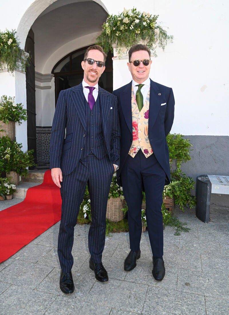 Ken Appledorn y Jorge Cadaval en la boda de Patricia Cadaval y Pablo Cacace.