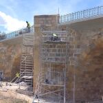 Trabajos en el puente romano de San Esteban de Gormaz