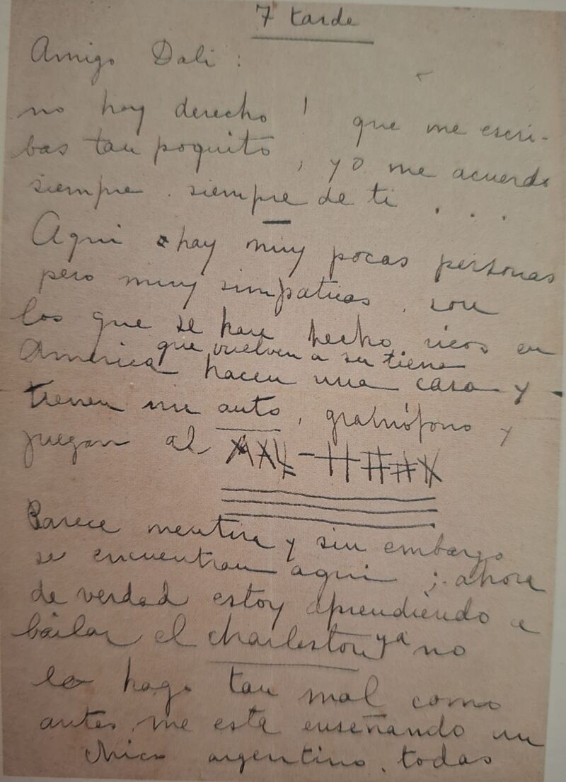 La carta de Maruja Mallo a Dalí que se atribuía incorrectamente a Lorca