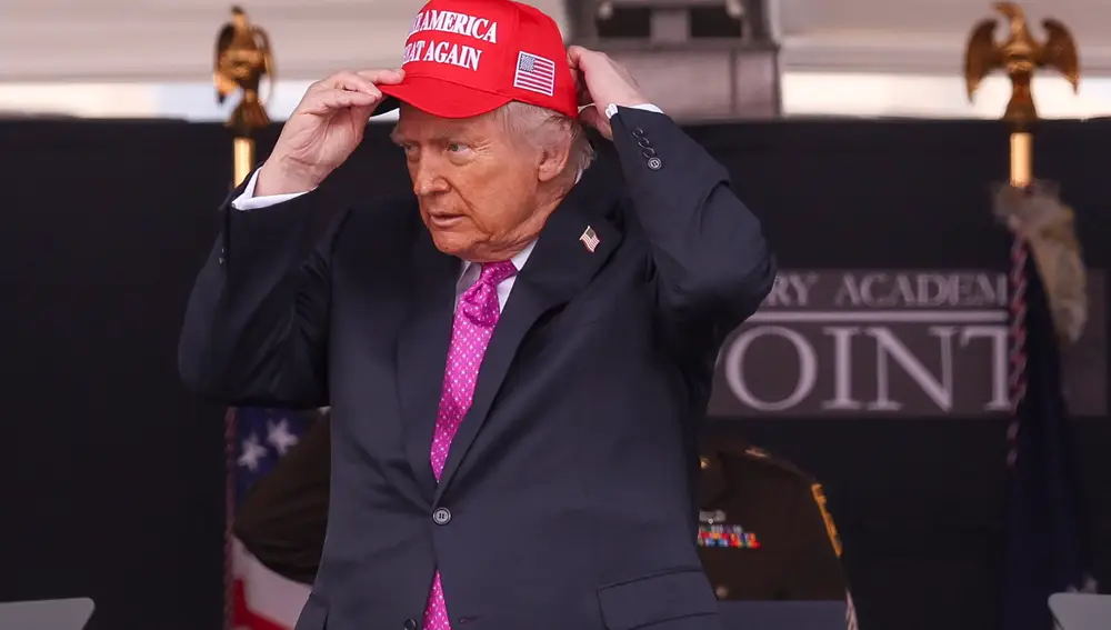 US President Trump delivers commencement address at US Military Academy