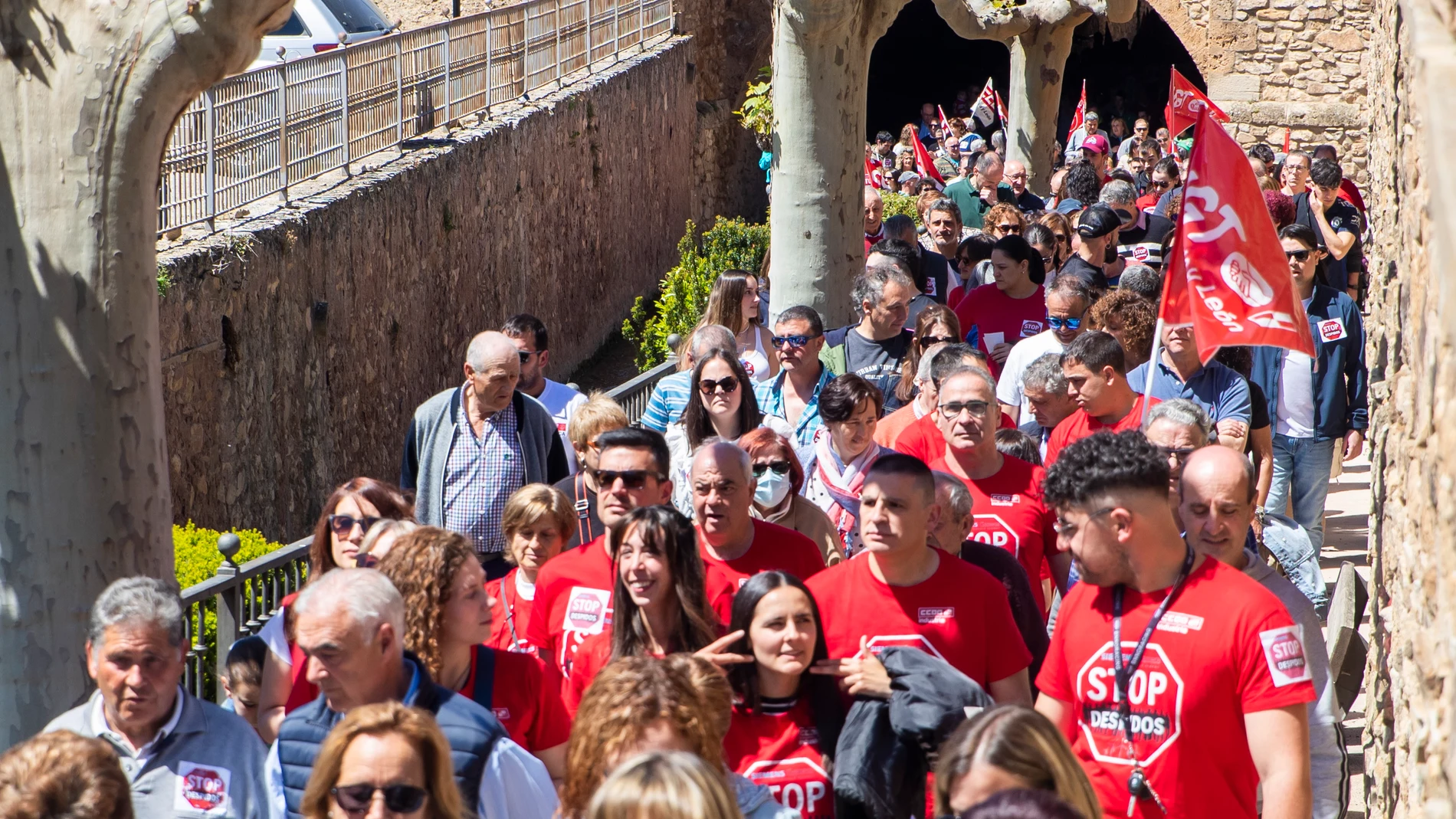 Manifestación por las calles de Ágreda