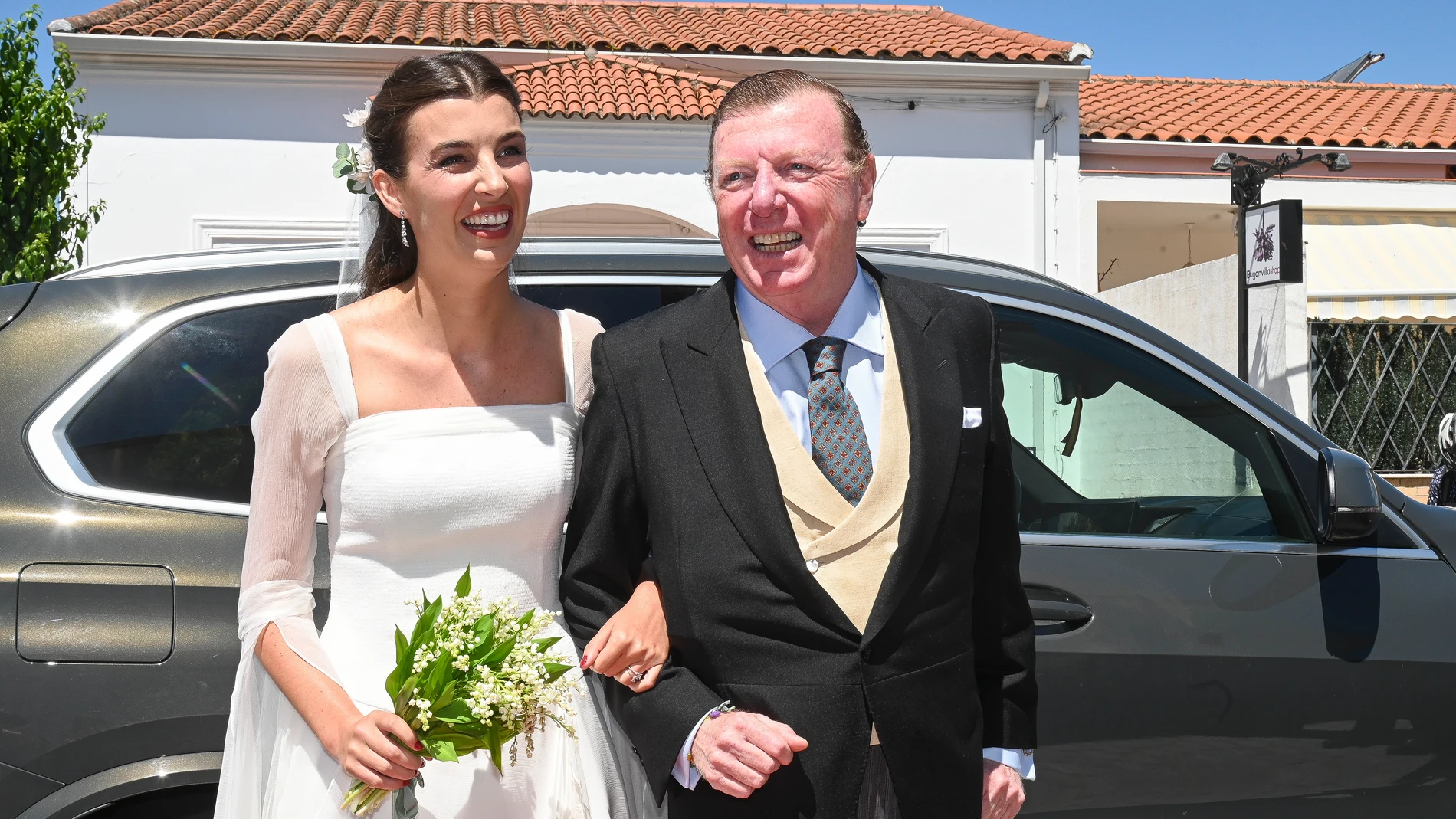 Patricia Cadaval, hija de César de Los Morancos, en su boda en Sevilla.