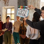Uno de los momentos del rodaje de la segunda temporada de "Entre Tierras"