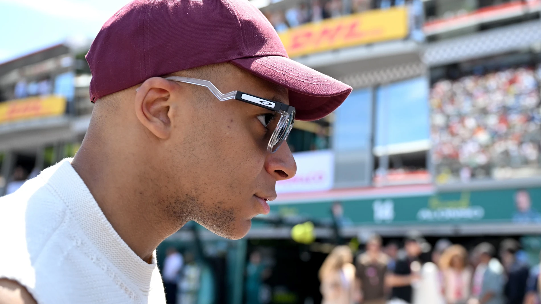 Monaco (Monaco), 25/05/2025.- French forward Kylian Mbappe of Real Madrid pictured before the start of the Formula One Grand Prix of Monaco at the Circuit de Monaco in Monte Carlo, Monaco, 25 May 2025. (Fórmula Uno) EFE/EPA/GABRIEL BOUYS / POOL