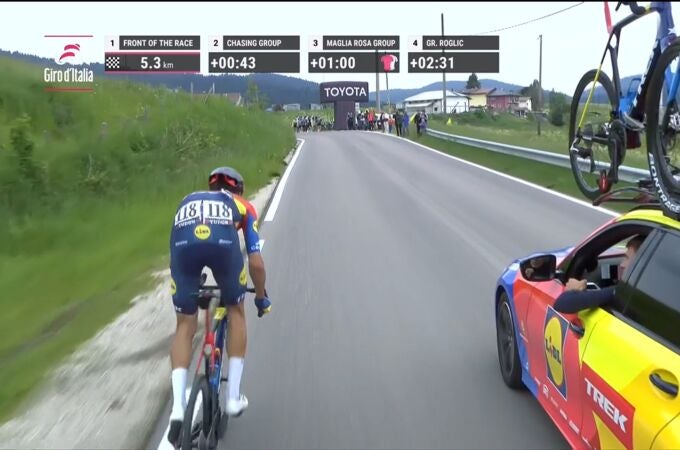 Giro de Italia: Carlos Verona da una alegría al ciclismo español en Asiago