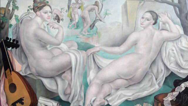 «Les Sages sensuelles», una excepcional tela de Mariano Andreu