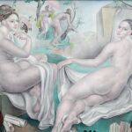 «Les Sages sensuelles», una excepcional tela de Mariano Andreu