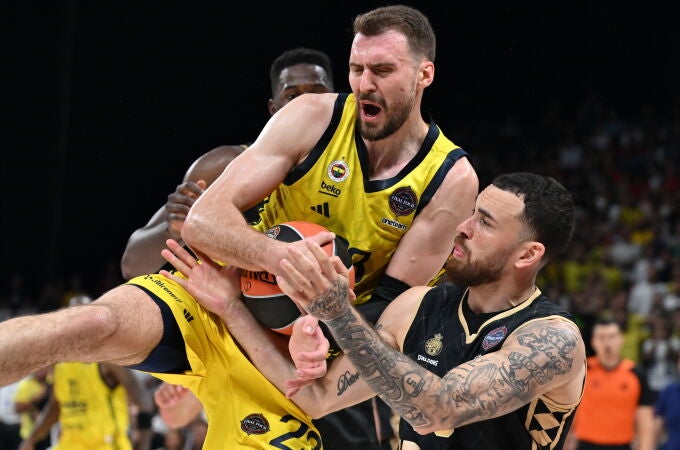 Guduric intenta hacerse con el balón en presencia de Mike James