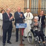 Jesús Julio Carnero, alcalde de Valladolid, inaugura la Plaza Padre Gago