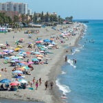 Playa de Salobreña, en Granada, este sábado