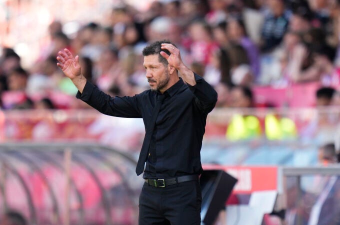 El Cholo Simeone, en el último partido de Liga