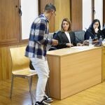 El hombre durante el juicio en la Audiencia Provincial.