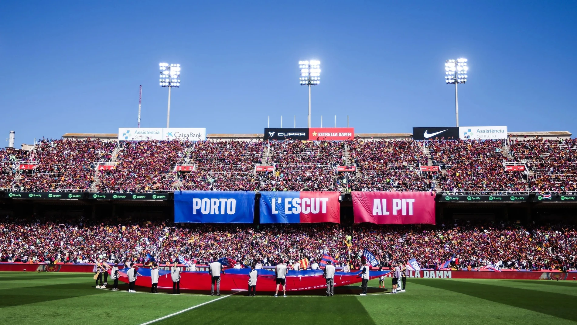 El Estadi Olímpic Lluís Companys (Barcelona) antes de un partido del FC Barcelona en LaLiga EA Sports 2024/25 REMITIDA / HANDOUT por FCB Fotografía remitida a medios de comunicación exclusivamente para ilustrar la noticia a la que hace referencia la imagen, y citando la procedencia de la imagen en la firma 26/05/2025