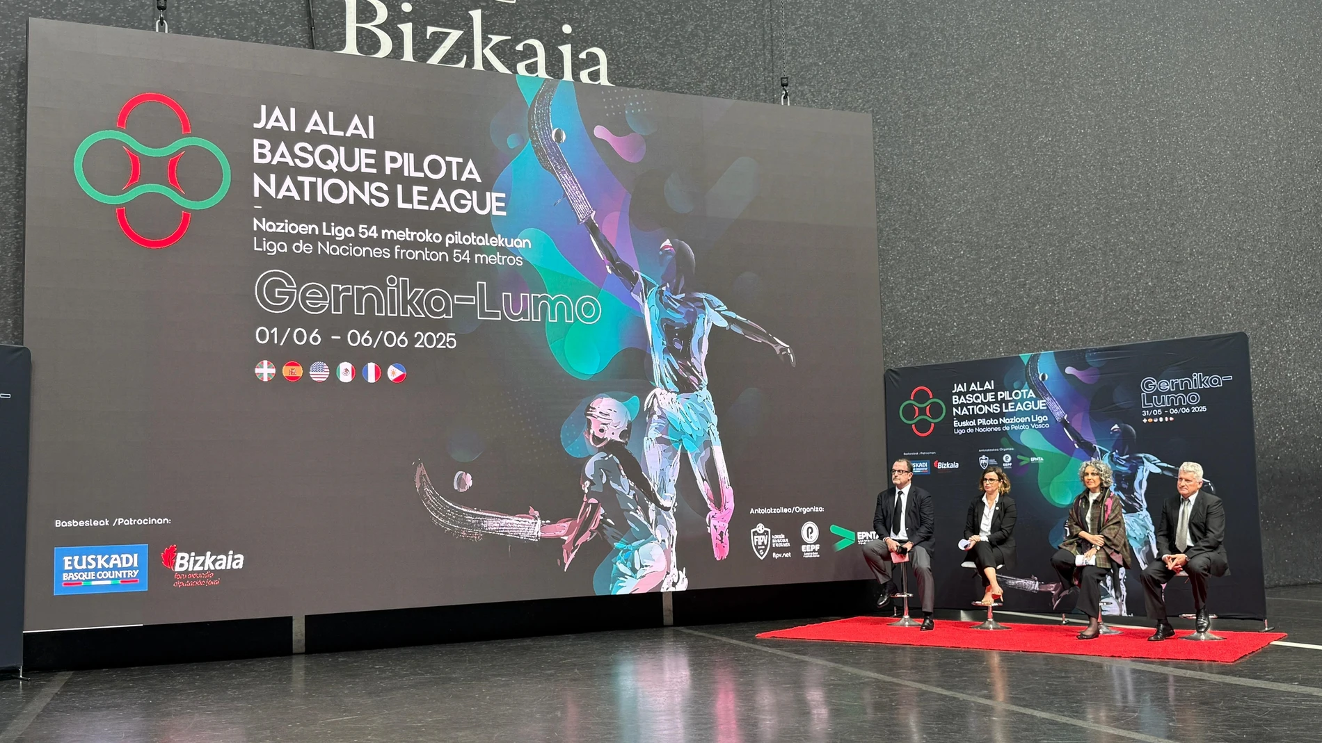 Presentación de la 'Nations League' que tendrá lugar en Gernika entre el 1 y el 6 de junio EUROPA PRESS 26/05/2025