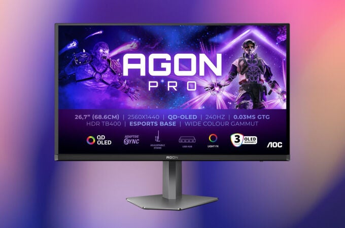 El monitor AOC AGON PRO AG276QZD tiene iluminación RGB Light FX