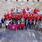 Recepción de la Diputación de León a la plantilla de la Cultural Leonesa