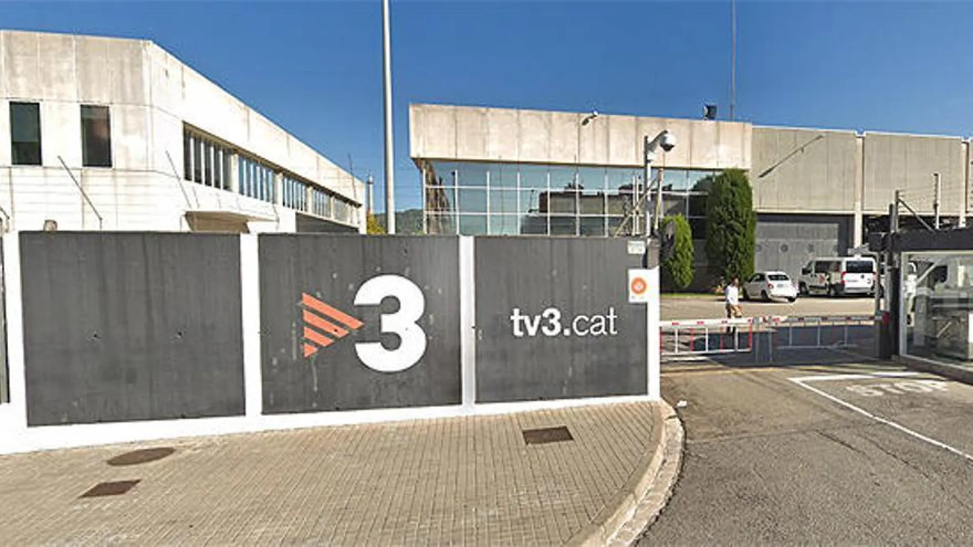La entrada a los estudios de TV3