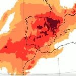 Masa de aire extraordinariamente cálida para la época