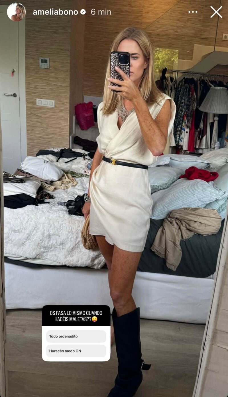 El look de Amelia Bono.