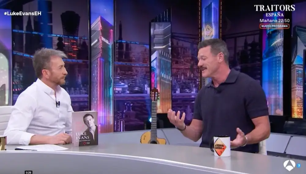 Captura de Luke Evans en 'El Hormiguero'