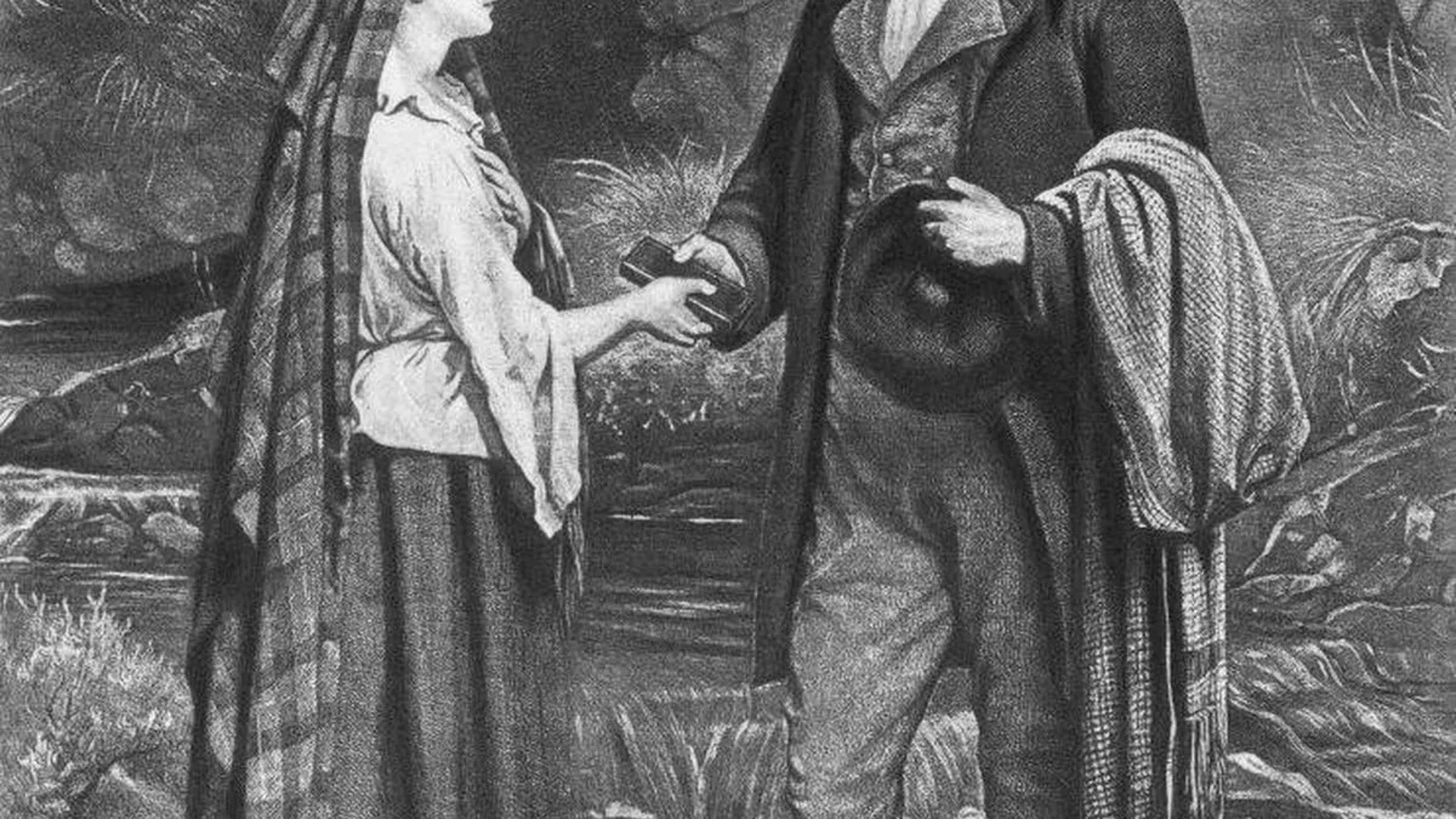 Prueba de un viaje en el tiempo: un iPhone descubierto en una pintura de Robert Burns de 1882