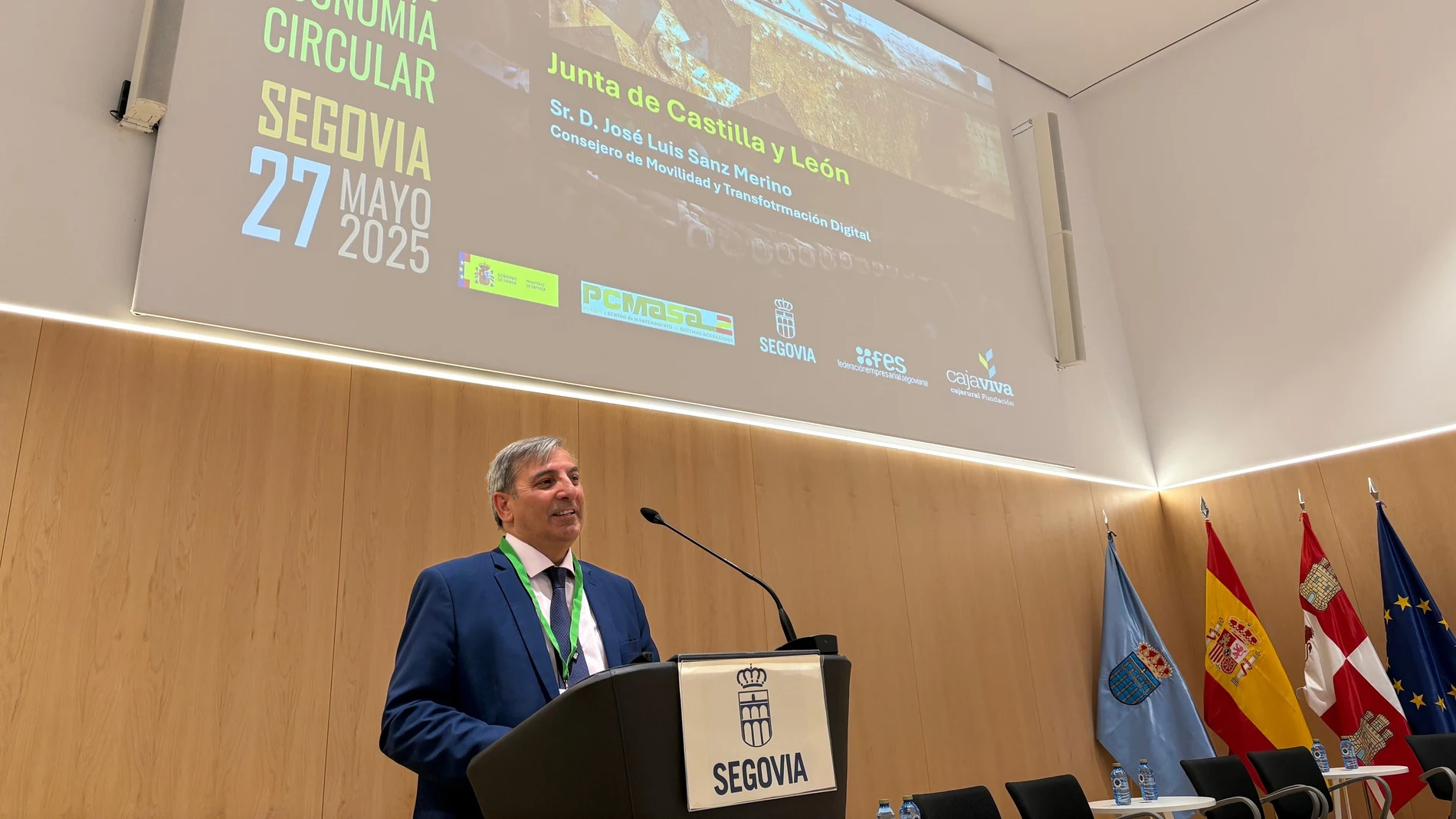 El consejero en su intervención en el acto celebrado en Segovia