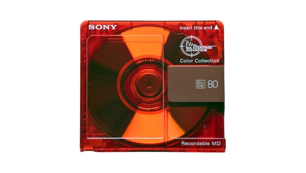 Así eran físicamente los discos de MiniDisc