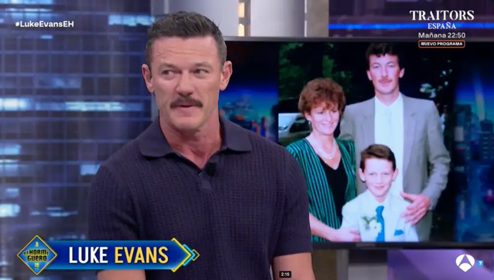 Captura de Luke Evans en 'El Hormiguero'