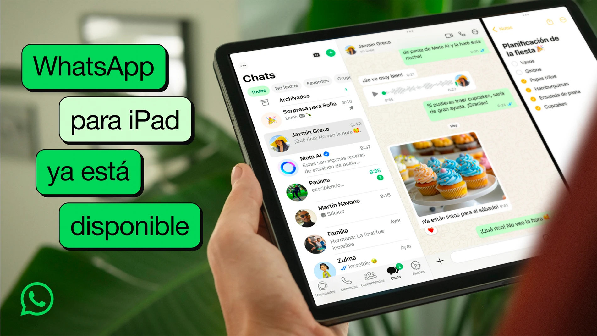 WhatsApp para iPad ya está disponible