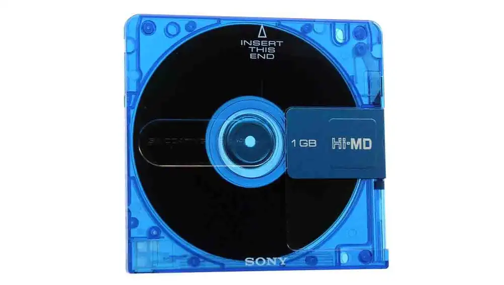El MiniDisc Hi-MD tenía capacidad para 1 GB de datos