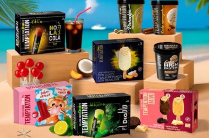 Dia presenta 8 nuevas variedades de su gama de helados Temptation 